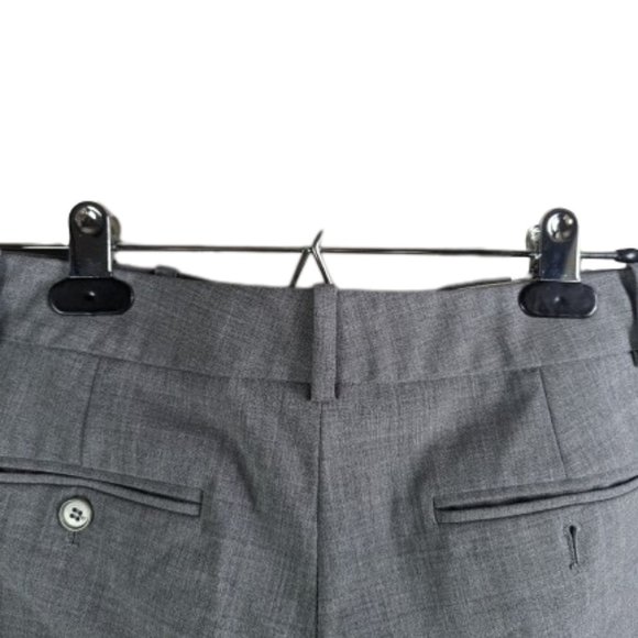 Theory Women's Wool Wide leg Lightweight Grey Dress Pants Size 4 - Picture 7 of 11